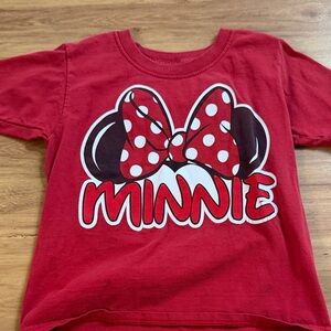 Minnie Graphic Red Kids Tee